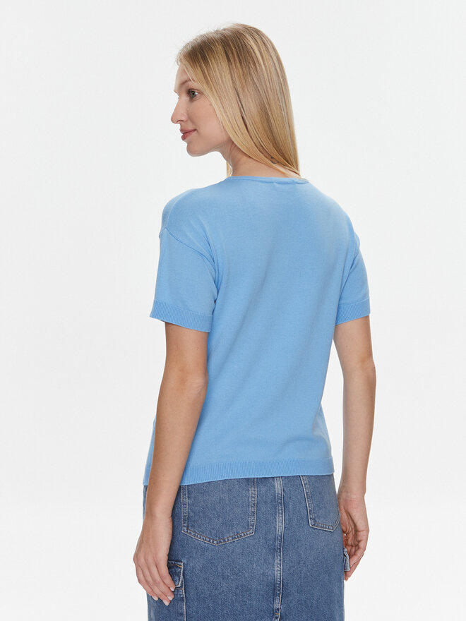 United Colors Of Benetton United Colors Of Benetton Majica 103CD102M Modra Regular Fit