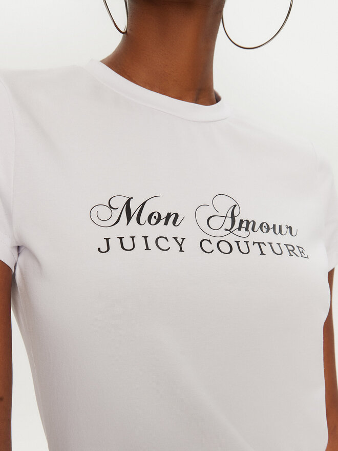 Juicy Couture Juicy Couture Camiseta Mon Amour JCSCT224407 Blanco Slim Fit