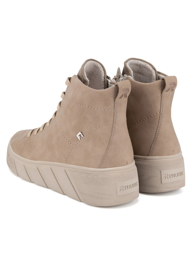 Rieker Revolution Lifestyle Botki Rieker Revolution Lifestyle W0561-20 Beżowy