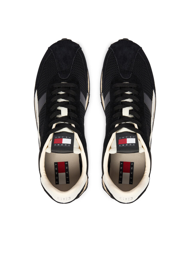 Tommy Jeans Sneakers Tommy Jeans Retro Runner Archive Open Mesh EM0EM01715 Schwarz