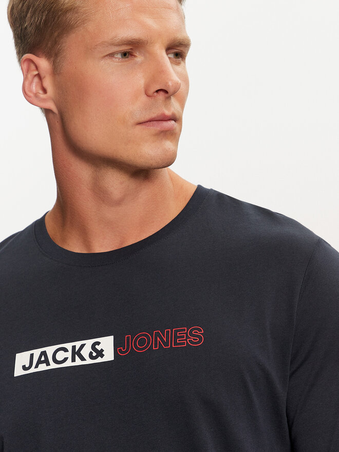 Jack&Jones Jack&Jones Póló Corp 12233999 Sötétkék Standard Fit