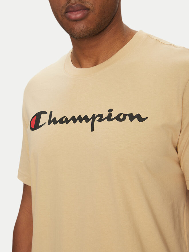 Champion Champion Футболка 220256 Бежевий Regular Fit