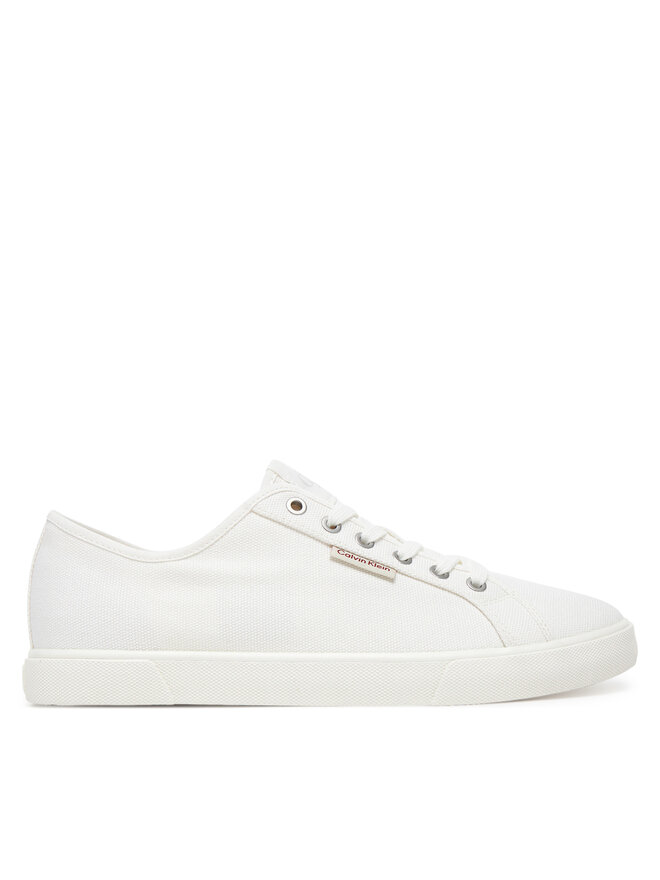 Calvin Klein Jeans Sneakers aus Stoff Calvin Klein Jeans Ess Vulc Low Mg Cv YM0YM01301 Weiß