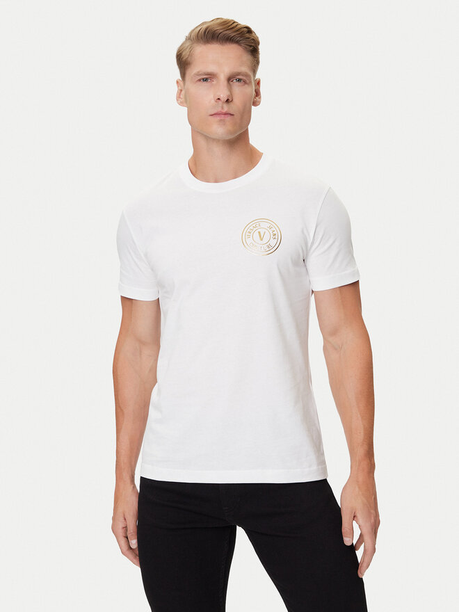 Versace Jeans Couture Versace Jeans Couture Camiseta 79GAHT00 CJ00T Blanco Regular Fit
