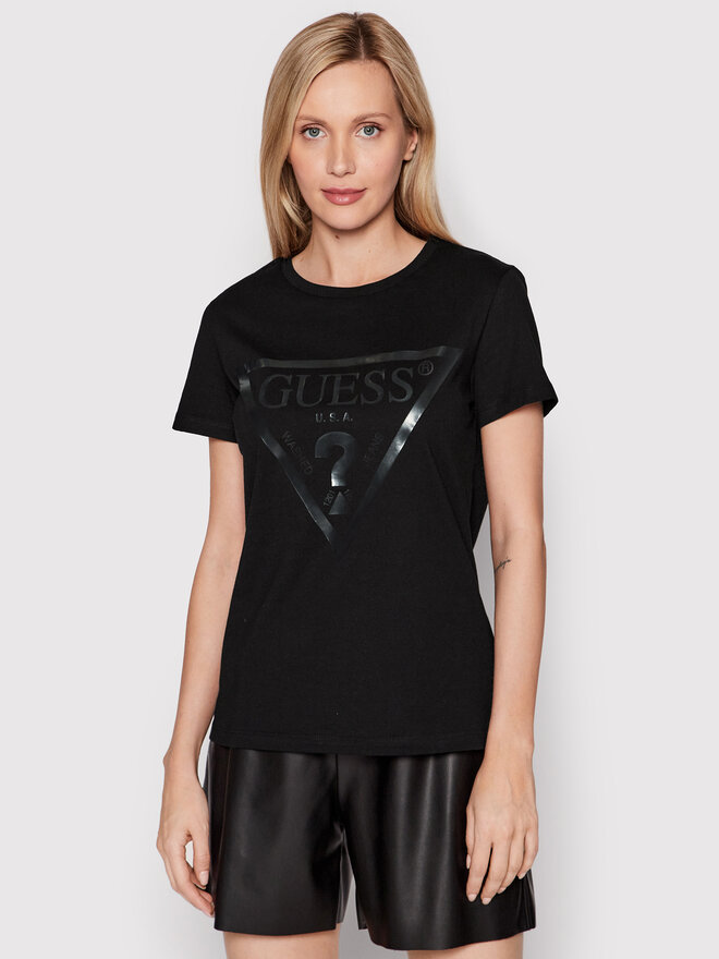 Guess Guess Camiseta V2YI07 K8HM0 Negro Regular Fit