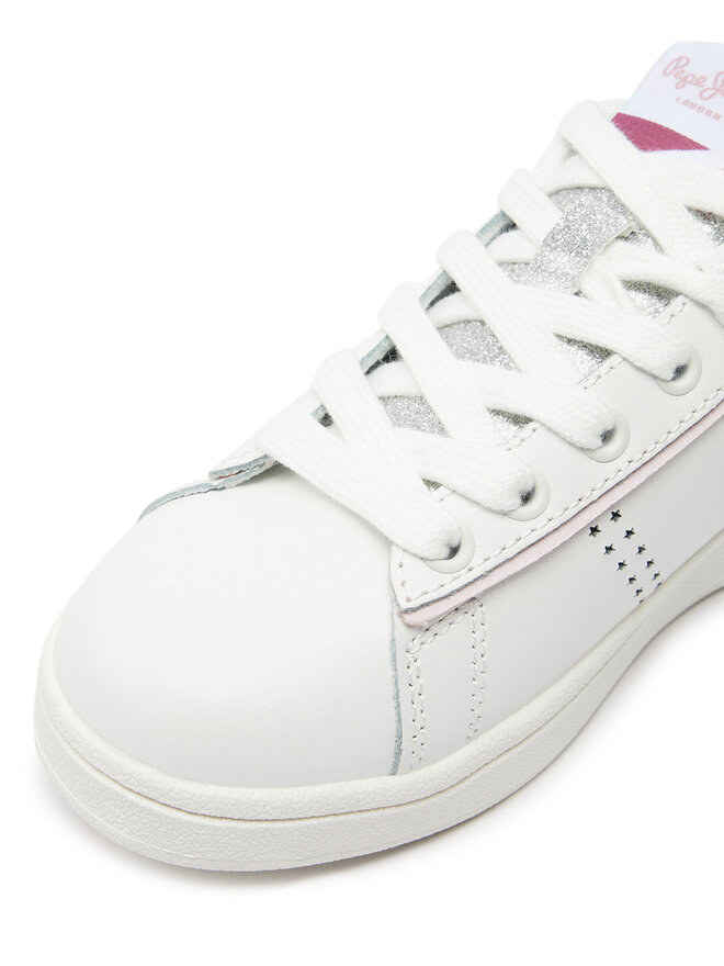 Pepe Jeans Sneakersy Pepe Jeans Player Night G PGS30600 Biela