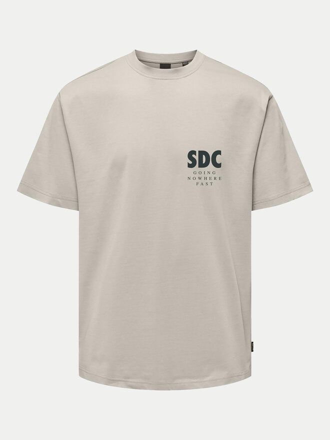Only & Sons Only & Sons T-Shirt Bowen 22032071 Μπεζ Relaxed Fit