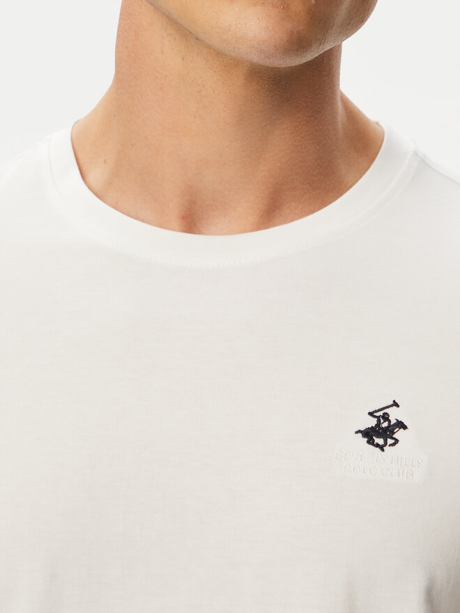 Beverly Hills Polo Club Beverly Hills Polo Club T-Shirt P-SS26M-TS41740 Weiß Regular Fit
