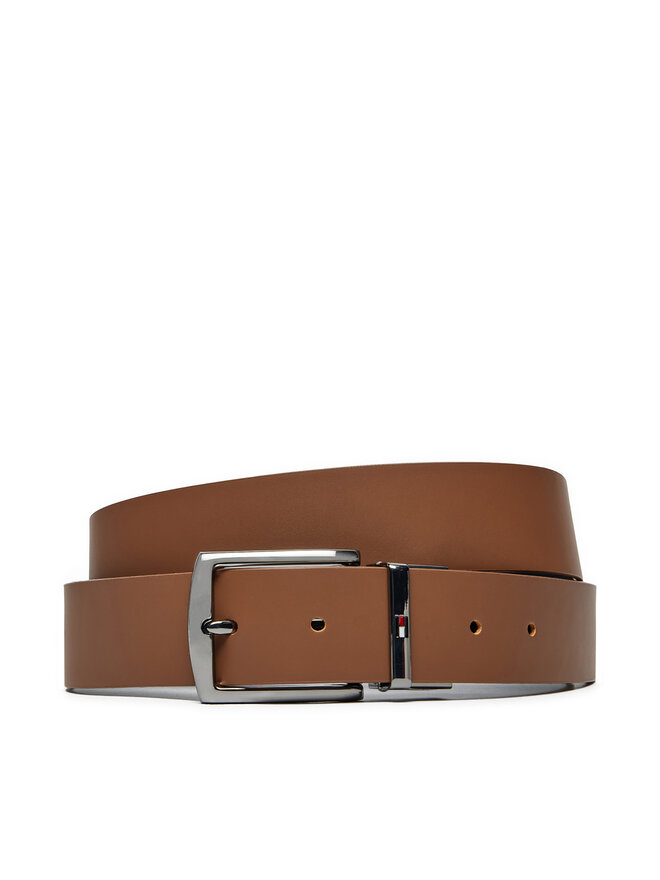 Tommy Hilfiger Ζώνη Ανδρική Tommy Hilfiger Denton Rev 3.5 AM0AM12549 Καφέ