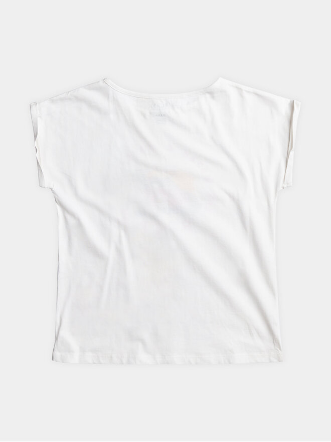 Roxy Roxy Marškinėliai Trouble Fr Me A Tees ERGZT03994 Balta Regular Fit