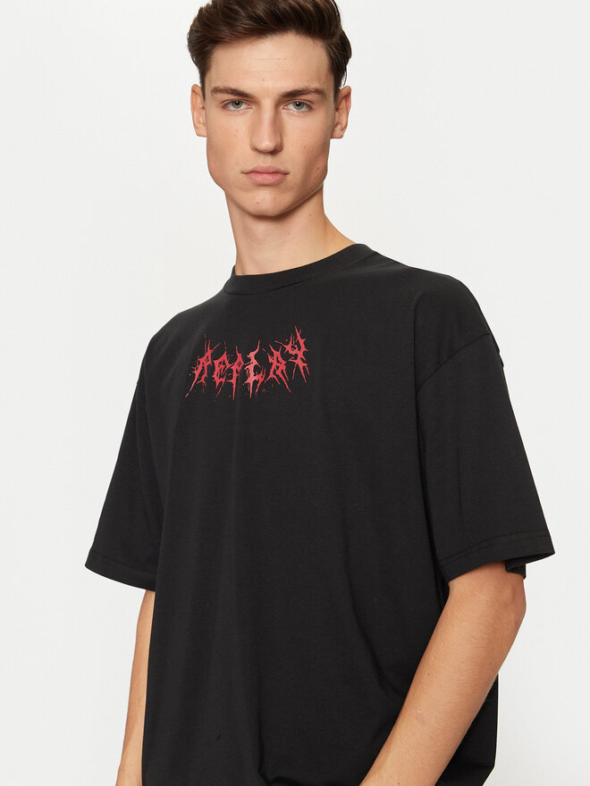 REPLAY REPLAY Marškinėliai M6878 .000.2660 Juoda Regular Fit