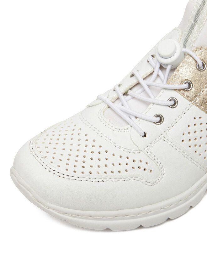Rieker Sneakersy Rieker L3254-80 Biela