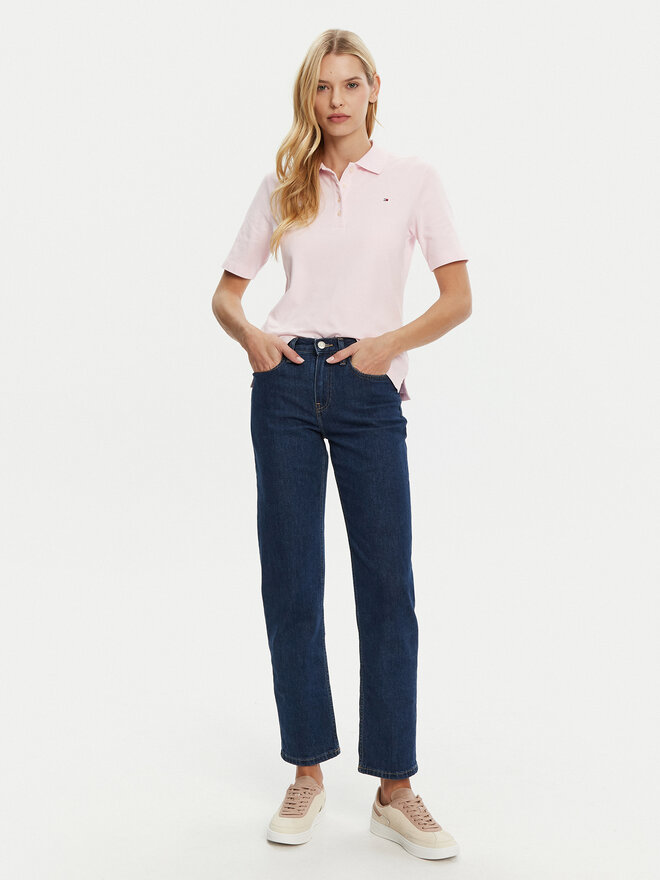 Tommy Hilfiger Tommy Hilfiger Pólóing 1985 WW0WW43224 Rózsaszín Regular Fit