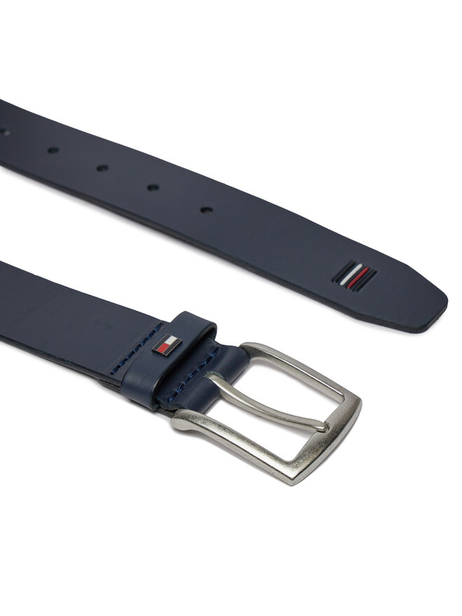 Tommy Hilfiger Pánský pásek Tommy Hilfiger Denton 3.5 Ext AM0AM12054 Tmavomodrá