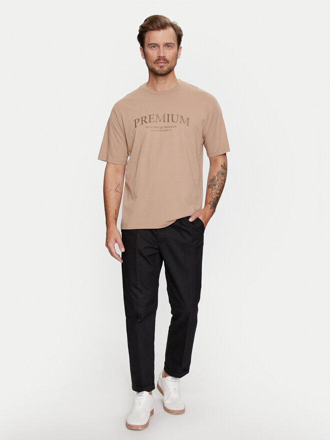 Jack&Jones Jack&Jones Majica Jprbluwinston 12255611 Rjava Regular Fit