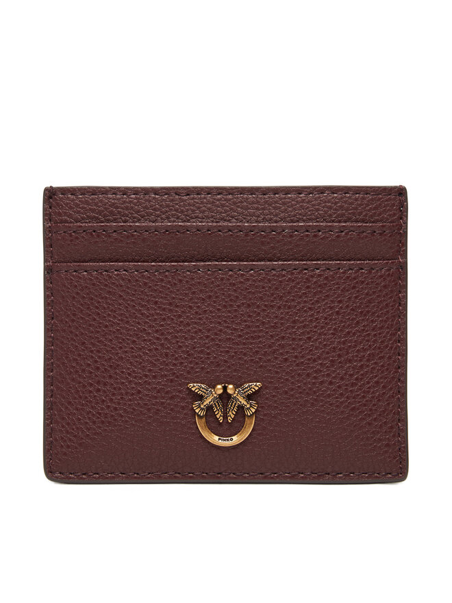 PINKO Чохол для кредиток PINKO Card Holder Simply AI 25-26 PCPL 103762 A29Q Коричневий