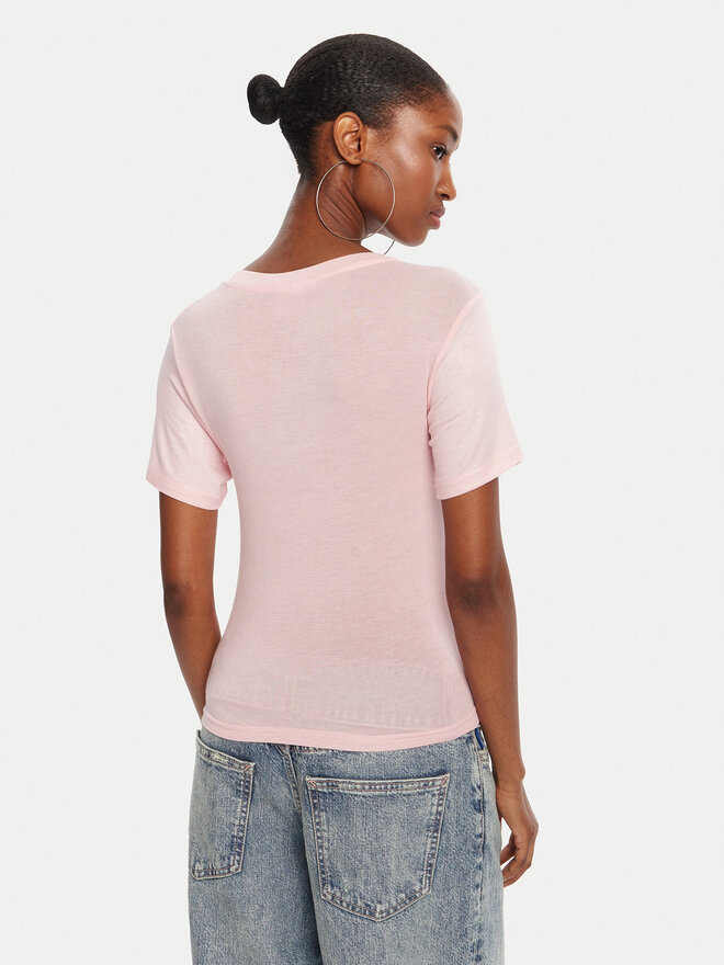 Juicy Couture Juicy Couture Camiseta Sheer JCWCT225301 Rosa Slim Fit
