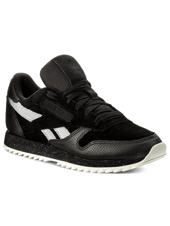 Sneakersy Reebok Cl Lthr Ripple Sm BS9726 Czarny eobuwie .pl