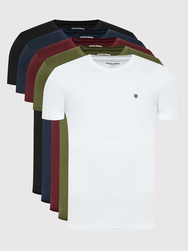 Jack&Jones Jack&Jones 5 marškinėlių komplektas Brody 12190468 Spalvota Regular Fit