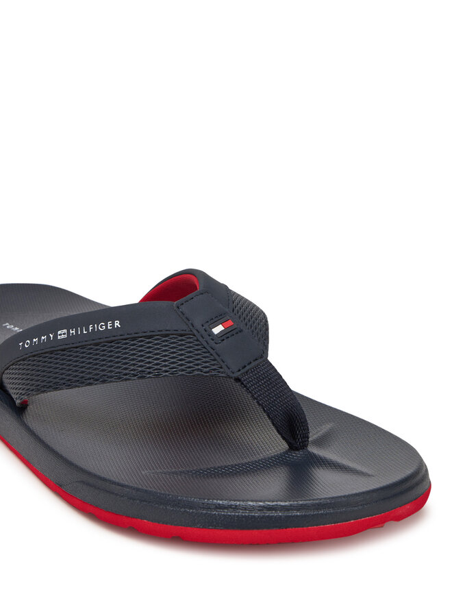 Tommy Hilfiger Japonki Tommy Hilfiger Molded Hilfiger Beach Sandal FM0FM05361 Granatowy
