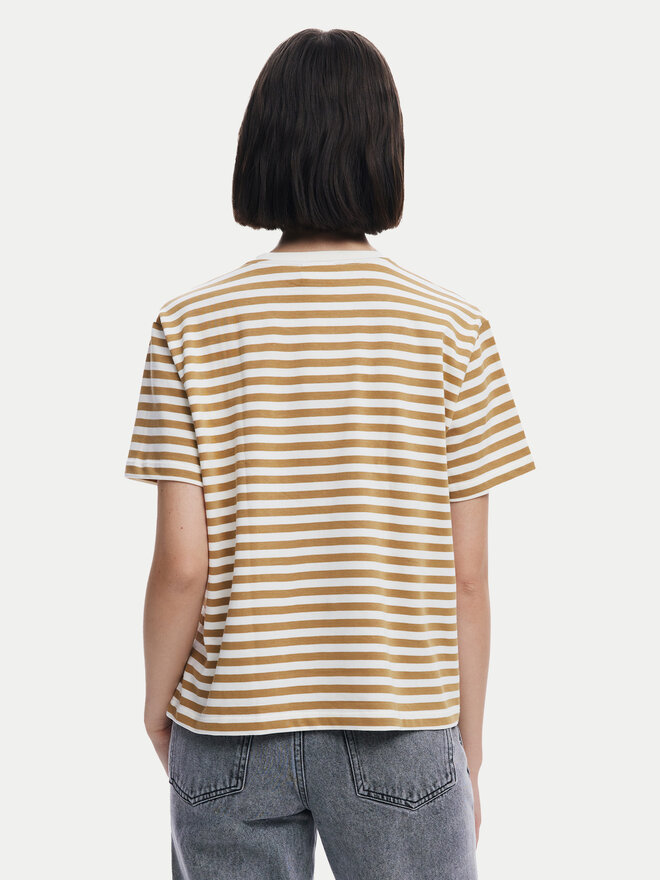 Desigual Desigual T-Shirt Lemon 25SWTKAE Beige Regular Fit