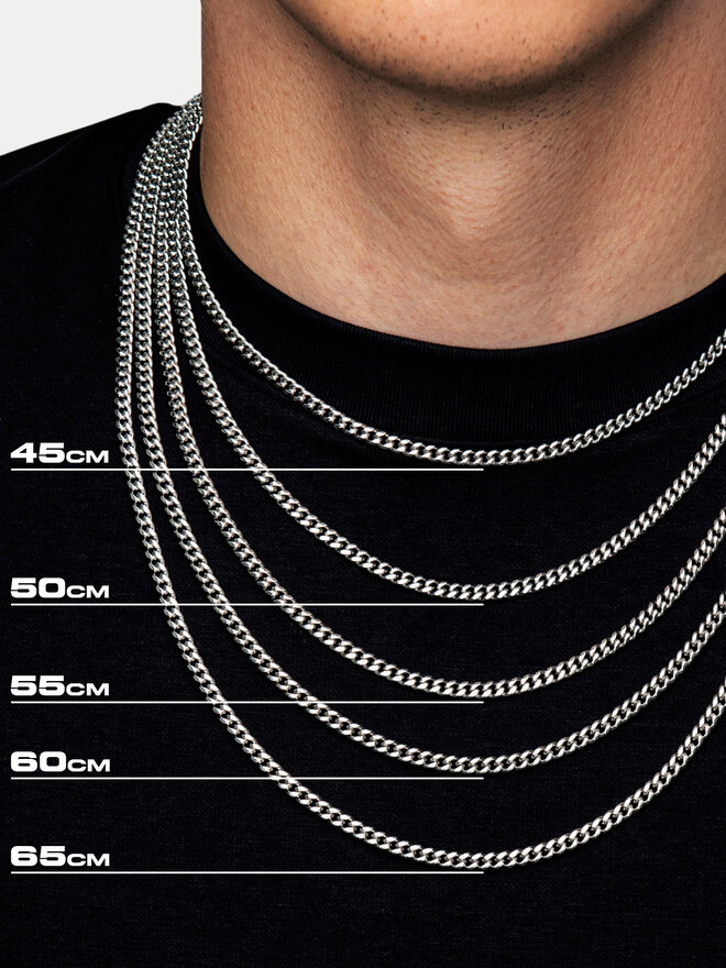 ICED STUFF Ķēdīte ICED STUFF Miami Cuban Link Baltais zelts