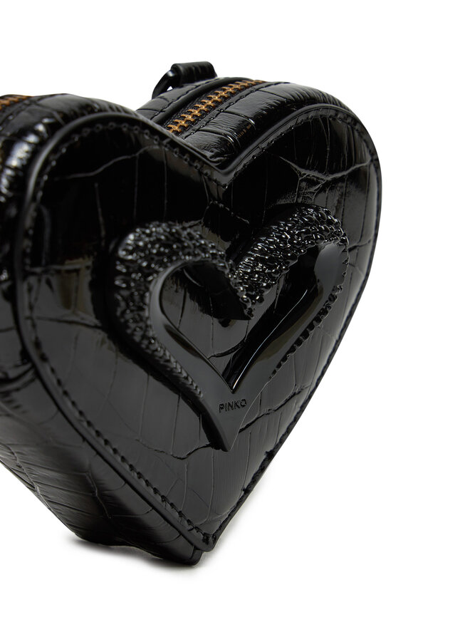 PINKO Monētu maciņš PINKO Heart Pills Holder . AI 24-25 PCPL 103835 Z1SY Melns