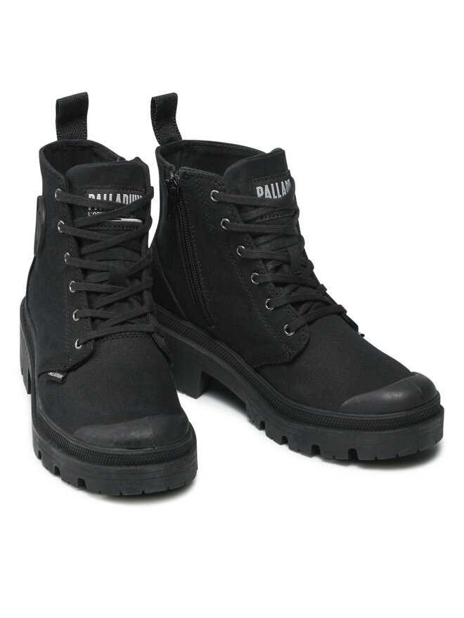 Palladium Bakancs Palladium Pallabase Twill 96907-008-M Fekete