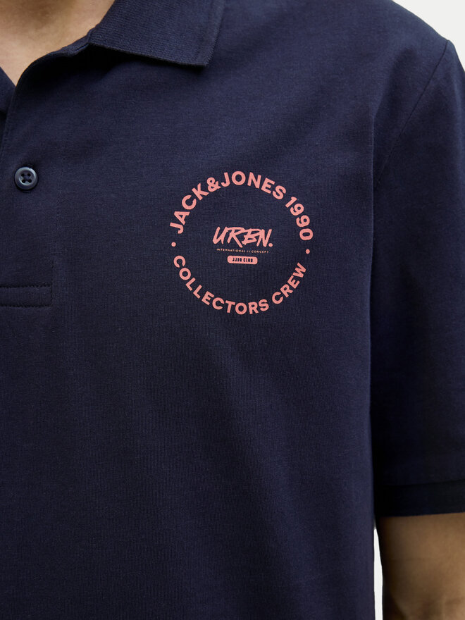 Jack&Jones Jack&Jones Polo Simon 12269299 Σκούρο μπλε Regular Fit