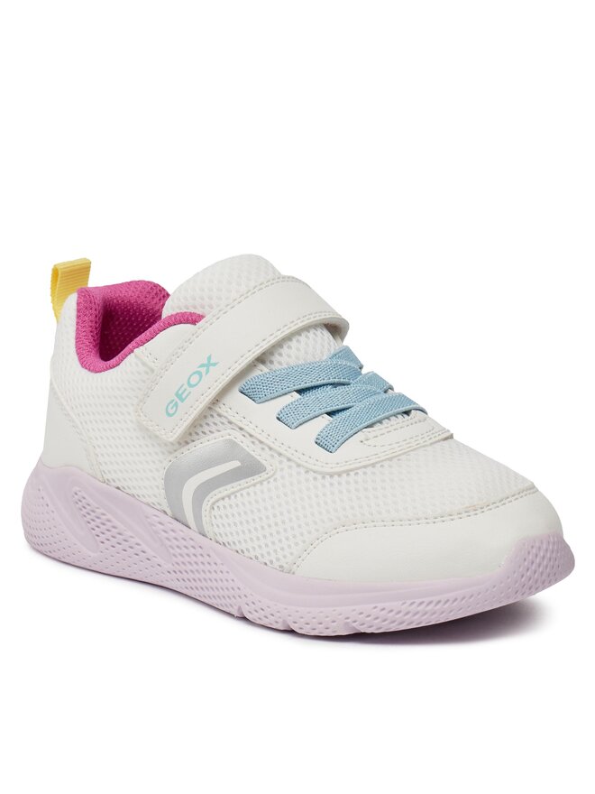 Geox Sneakersy Geox J Sprintye Girl J36FWB 01454 C0653 S Biały