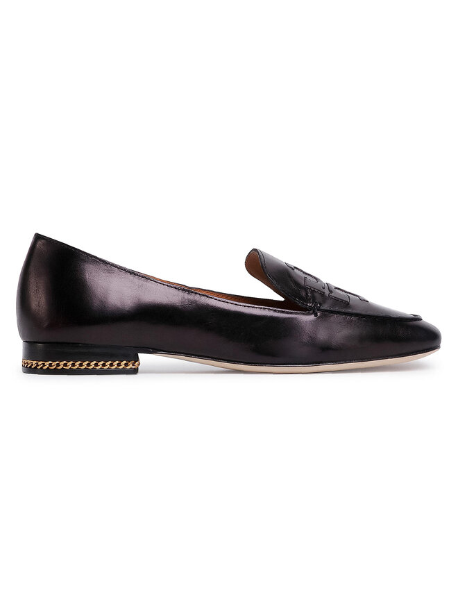 Tory Burch Лоуфъри Tory Burch Ruby 15Mm Loafer-Goat Leather 74084 Черен