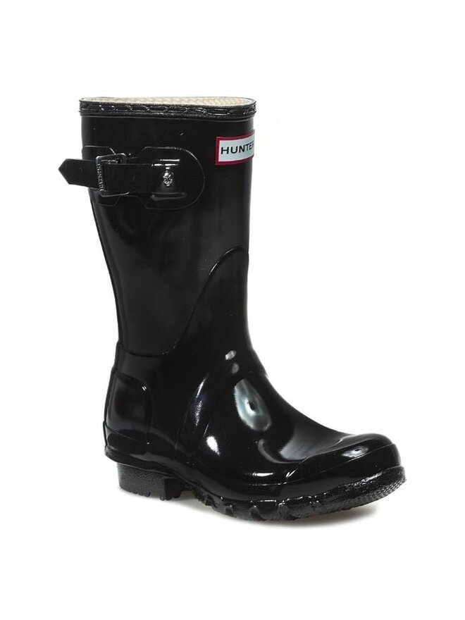 Hunter Гумові чоботи Hunter Original Gloss Short WFS1000RGL Чорний