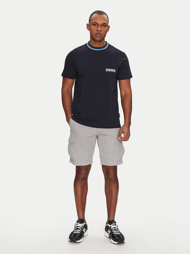 Napapijri Napapijri T-shirt S-Murlo NP0A4IEJ1761 Tamnoplava Regular Fit
