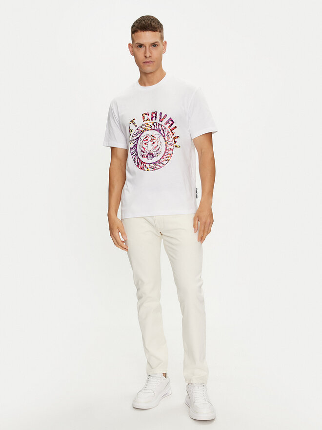 Just Cavalli Just Cavalli T-Shirt 76OAHC17 Weiß Regular Fit