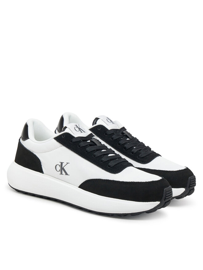 Calvin Klein Jeans Sneakers Calvin Klein Jeans Athleisure Runner Laceup Mix Wn YW0YW01774 Weiß