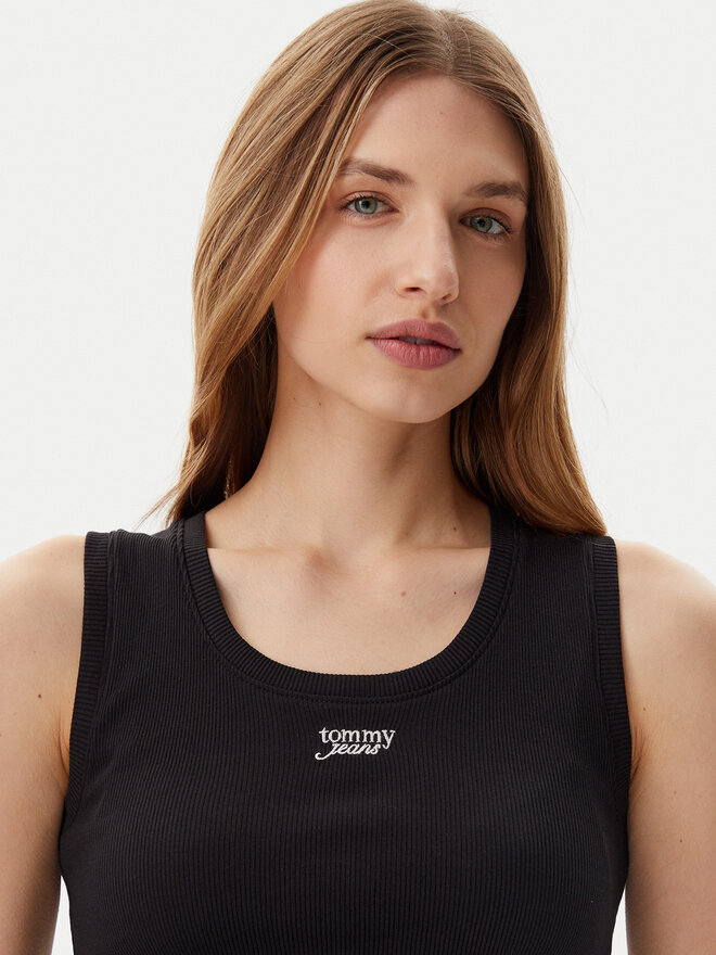 Tommy Jeans Tommy Jeans Marškinėliai DW0DW21369 Juoda Slim Fit