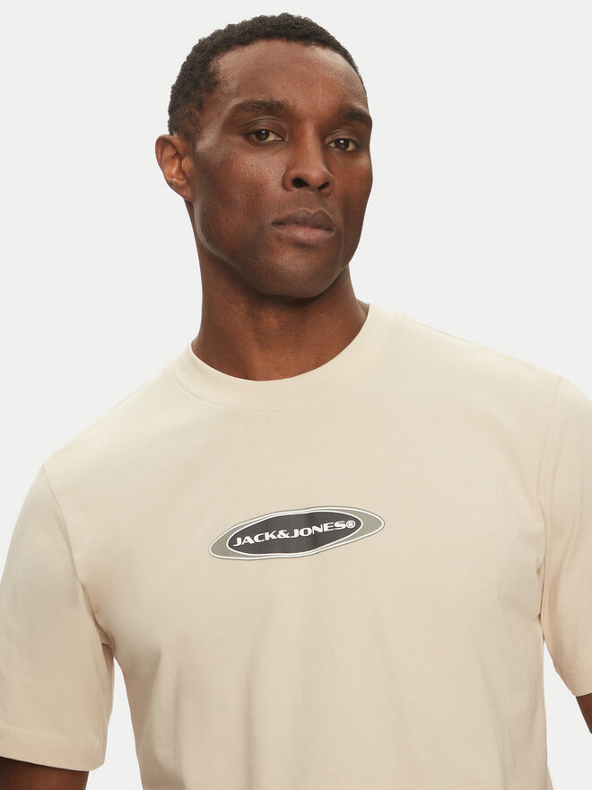 Jack&Jones Jack&Jones Marškinėliai Pacer 12273880 Smėlio Relaxed Fit