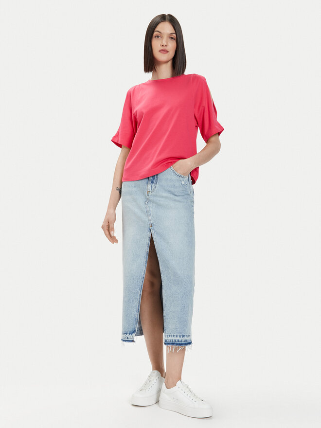 United Colors Of Benetton United Colors Of Benetton Marškinėliai 3BL0D1078 Rožinė Regular Fit