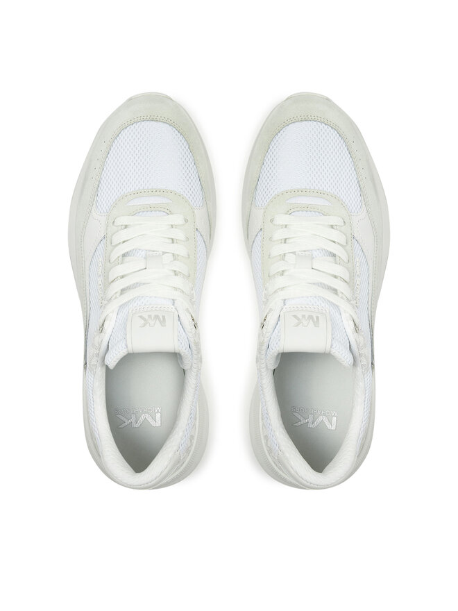 MICHAEL Michael Kors Снікерcи MICHAEL Michael Kors Trevor Mixed-Media Trainer 42F4TRFS7D Білий