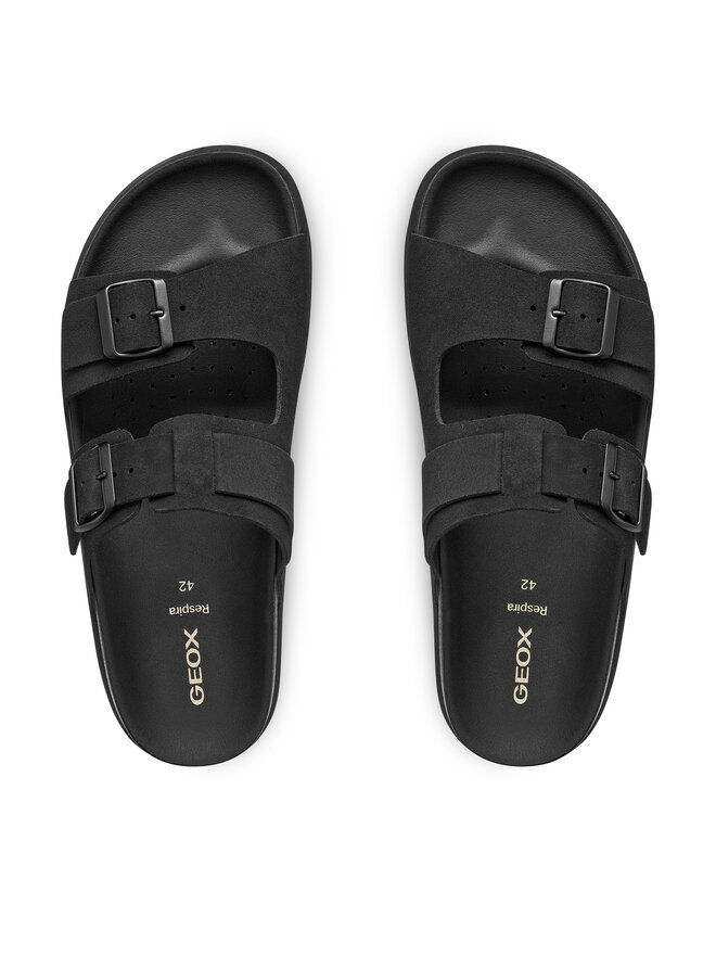 Geox Pantoletten Geox U Parnaiba U651KA 00022 C9999 Schwarz