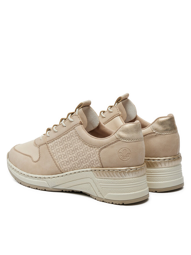 Rieker Sneakersy Rieker N4368-62 Béžová