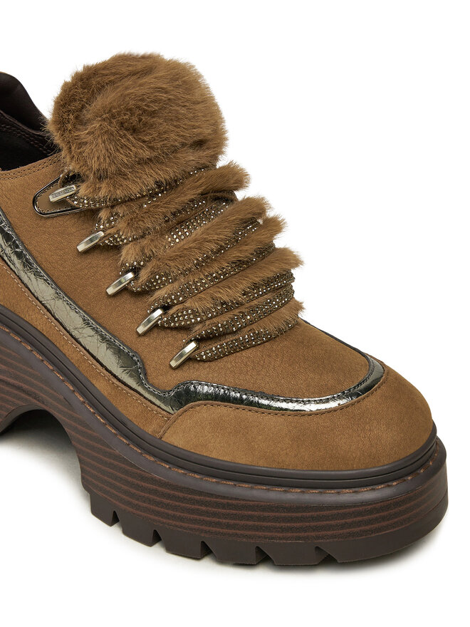 MICHAEL Michael Kors Halbschuhe MICHAEL Michael Kors Shiloh Bootie 40F4SSFE8L Braun