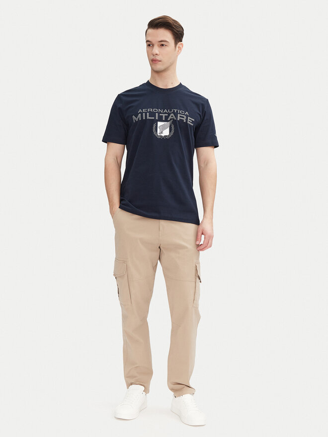 Aeronautica Militare Aeronautica Militare T-Shirt 251TS2379J674 Dunkelblau Regular Fit