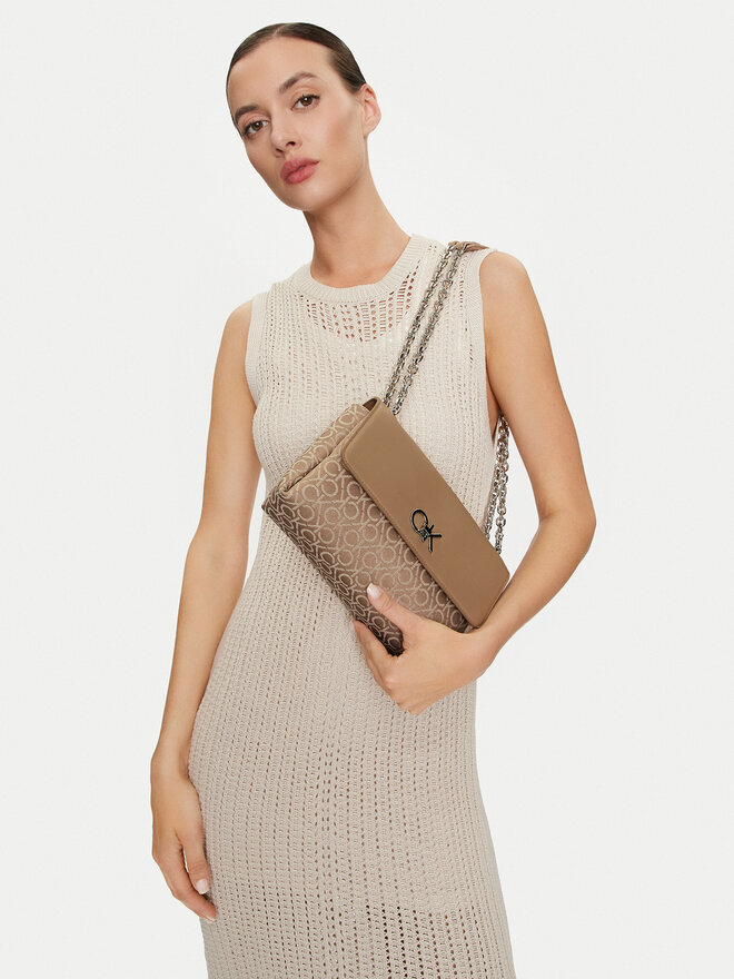 Calvin Klein Сумка Calvin Klein Re-Lock Conv Shoulder Bag_Jqc K60K612641 Бежевий