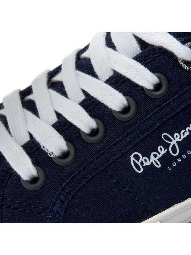 Pepe Jeans Sneakers aus Stoff Pepe Jeans Aberman 2.1 PMS30352 Dunkelblau