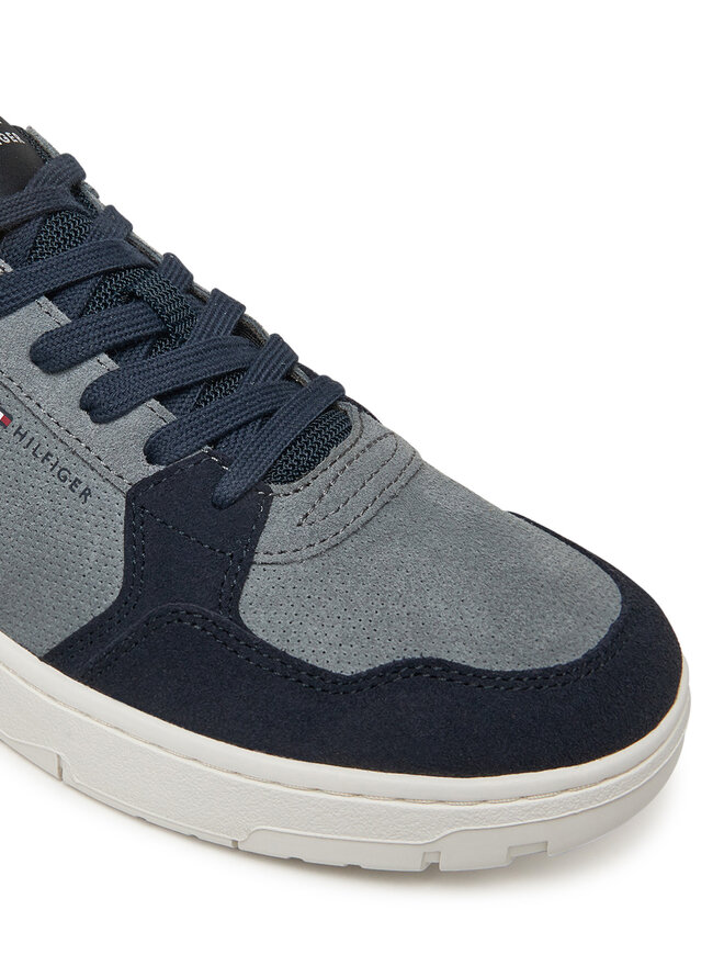 Tommy Hilfiger Sneakersy Tommy Hilfiger Basket Core Lite Suede FM0FM05519 Šedá
