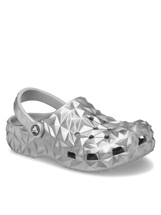 Crocs Παντόφλες Crocs Cls Metallic Geometric Clog 210002 Ασημί