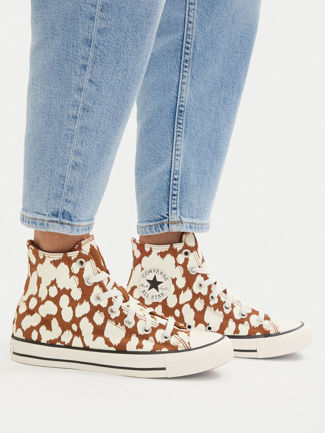 Converse Кеди Converse Chuck Taylor All Star Cow Print A17924C Коричневий