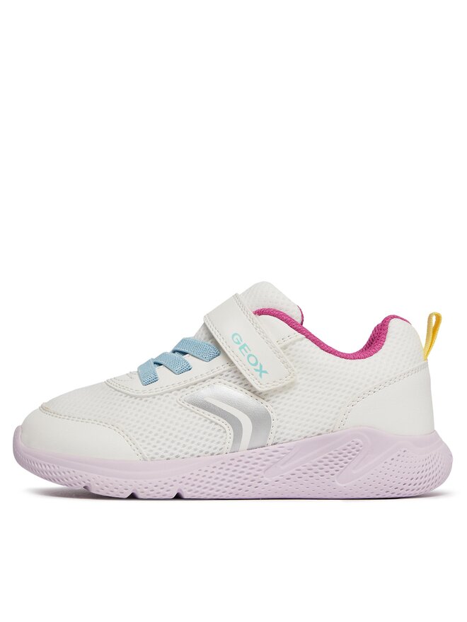 Geox Sneakersy Geox J Sprintye Girl J36FWB 01454 C0653 S Biały