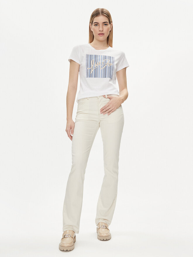 Liu Jo Liu Jo Camiseta MA4340 JS923 Blanco Regular Fit